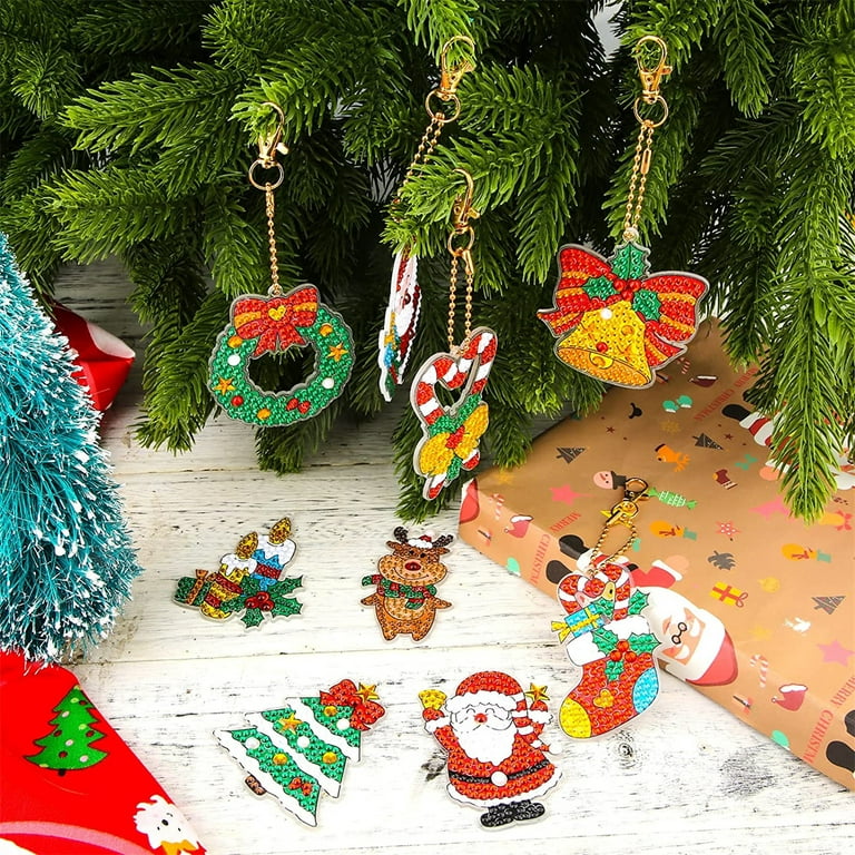 5D Diamond Painting Christmas Wreath Deer Kit - Bonanza Marketplace