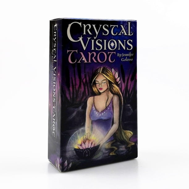 Juego de cartas familiar Tarot Deck Cryscal Visions con tarjetas de papel