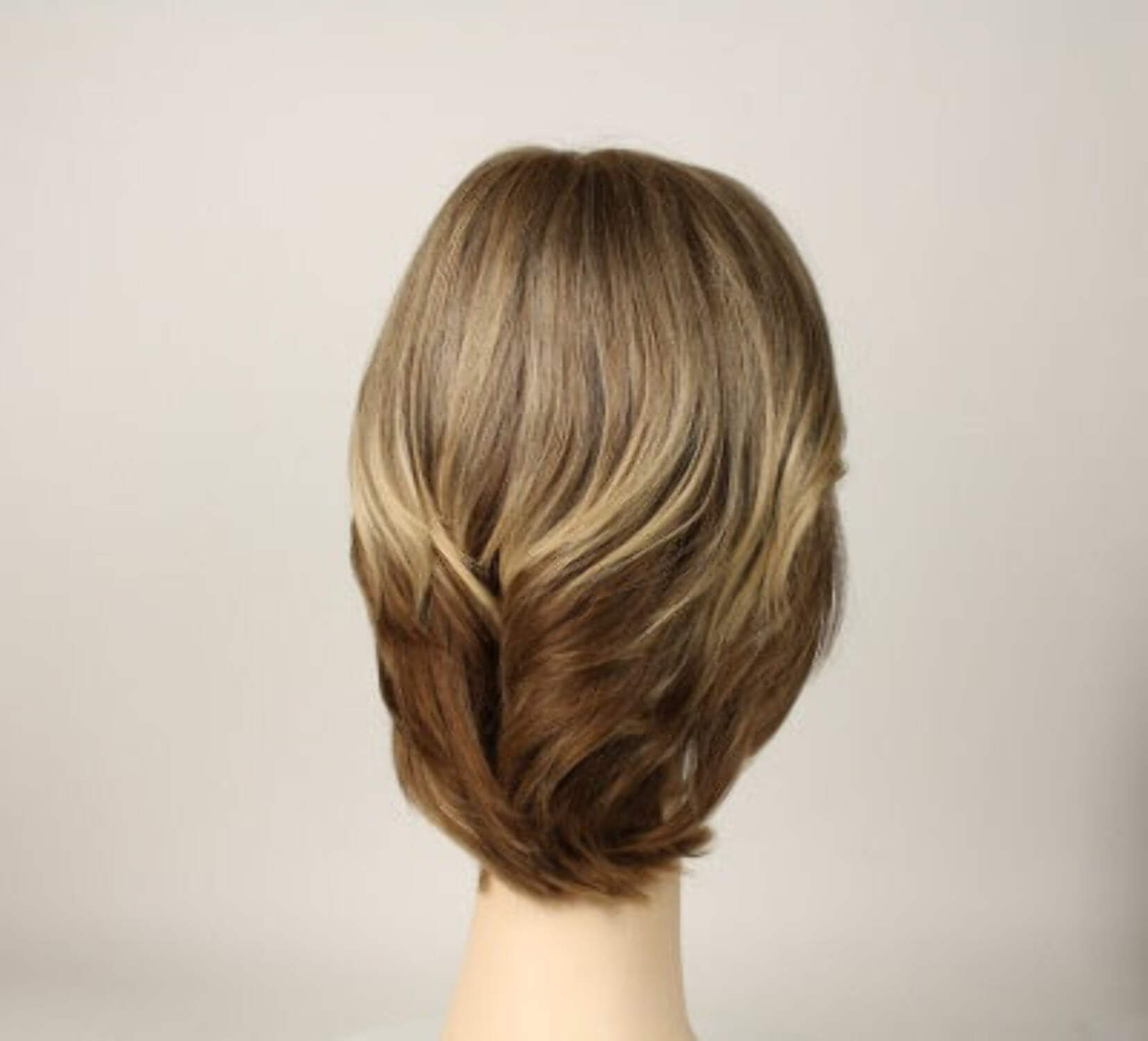 European Human Hair Freeda Wig Regina Light Blonde With Darker Roots Multi-Directional Skin Top Size S