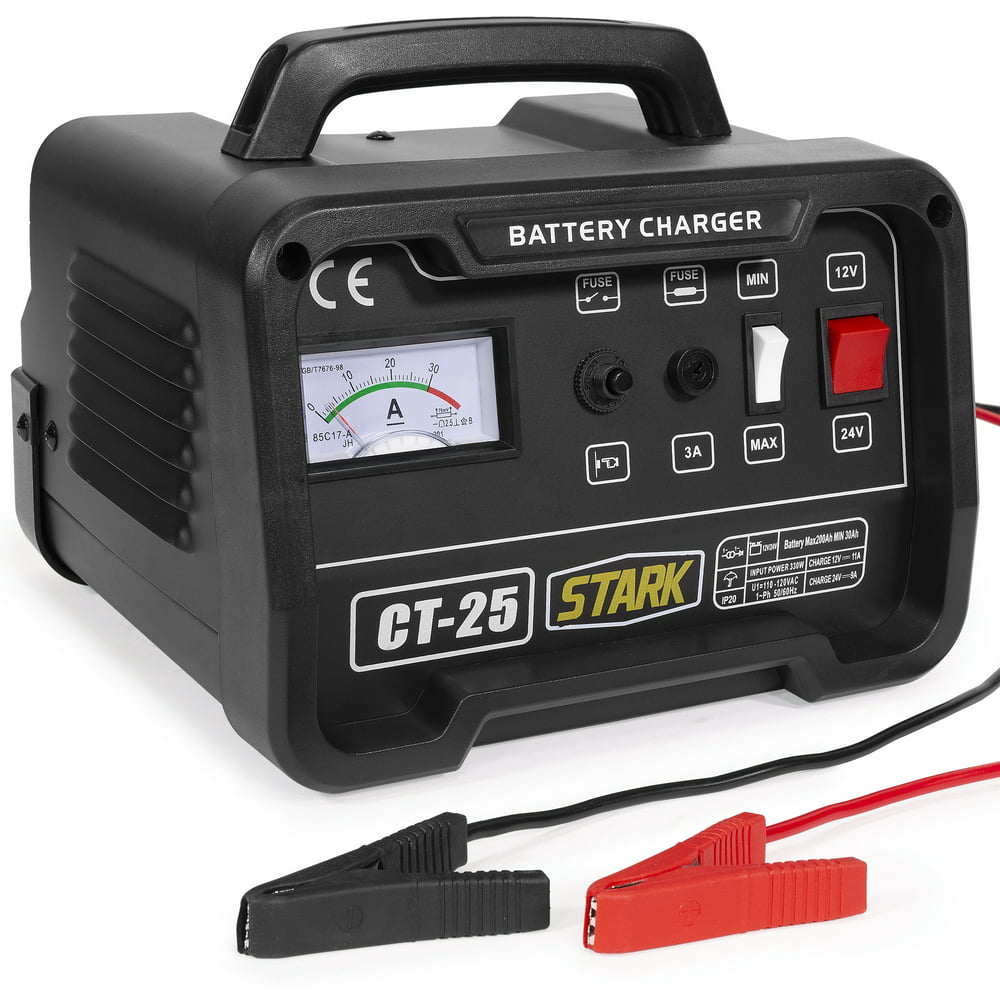 Stark 25A Battery Charger & Maintainer Fully Automatic for 12/24V