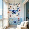 thumbnail image 5 of SLYNSHome Sea Themed Whale Wind Chime, 11.8 Inch Colorful Acrylic Suncatcher, Hanging Crystal Reflector for Window Yard, Outdoor Balcony Porch Decor, Beach Lover Gift, 5 of 6