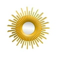 thumbnail image 1 of Decoración de pared de fondo Espejos Bonnyco Espejo decorativo circular moderno dorado Oro en forma de sol, 1 of 9