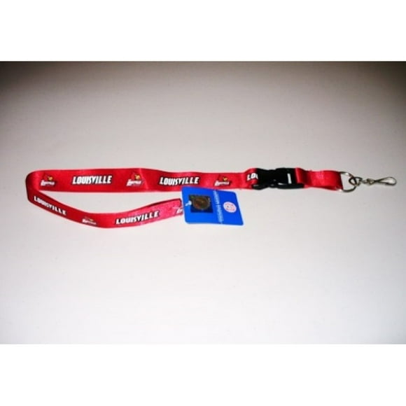 Louisville Cardinals Red Lanyard With Velcro Safety Fastener