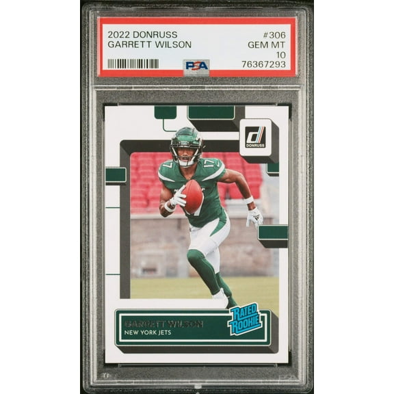 Graded 2022 Panini Donruss Garrett Wilson #306 Rookie RC Football Card PSA 10 Gem Mint