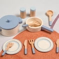 thumbnail image 2 of DIY Wooden Toy Mini Kitchen Cookware Pot Pan Cook Pretend Play Educational House Toys For Simulation Kitchen Utensils Toy, 2 of 7