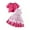 ZC Watermelon Red, variant on Dresses Girls Summer Cute Heart Print Jacket With Floral Dress Casual Party Picnic Girl Dress Purple 6 Months-9 Months
