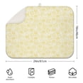 thumbnail image 2 of Sunflower Countertop Dish Drying Mat for Kitchen, 18x24 Inch Foldable Microfiber Pad, Absorbent Floral Rack for Daily Use, 2 of 3