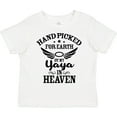 thumbnail image 3 of Inktastic Handpicked for Earth By My Yaya in Heaven with Angel Wings Boys or Girls Toddler T-Shirt, 3 of 5