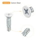 thumbnail image 4 of Uxcell #8 x 3/4" Tornillos blancos autorroscantes, paquete de 20, tornillo de cabeza plana Phillips para metal a madera, 4 of 5