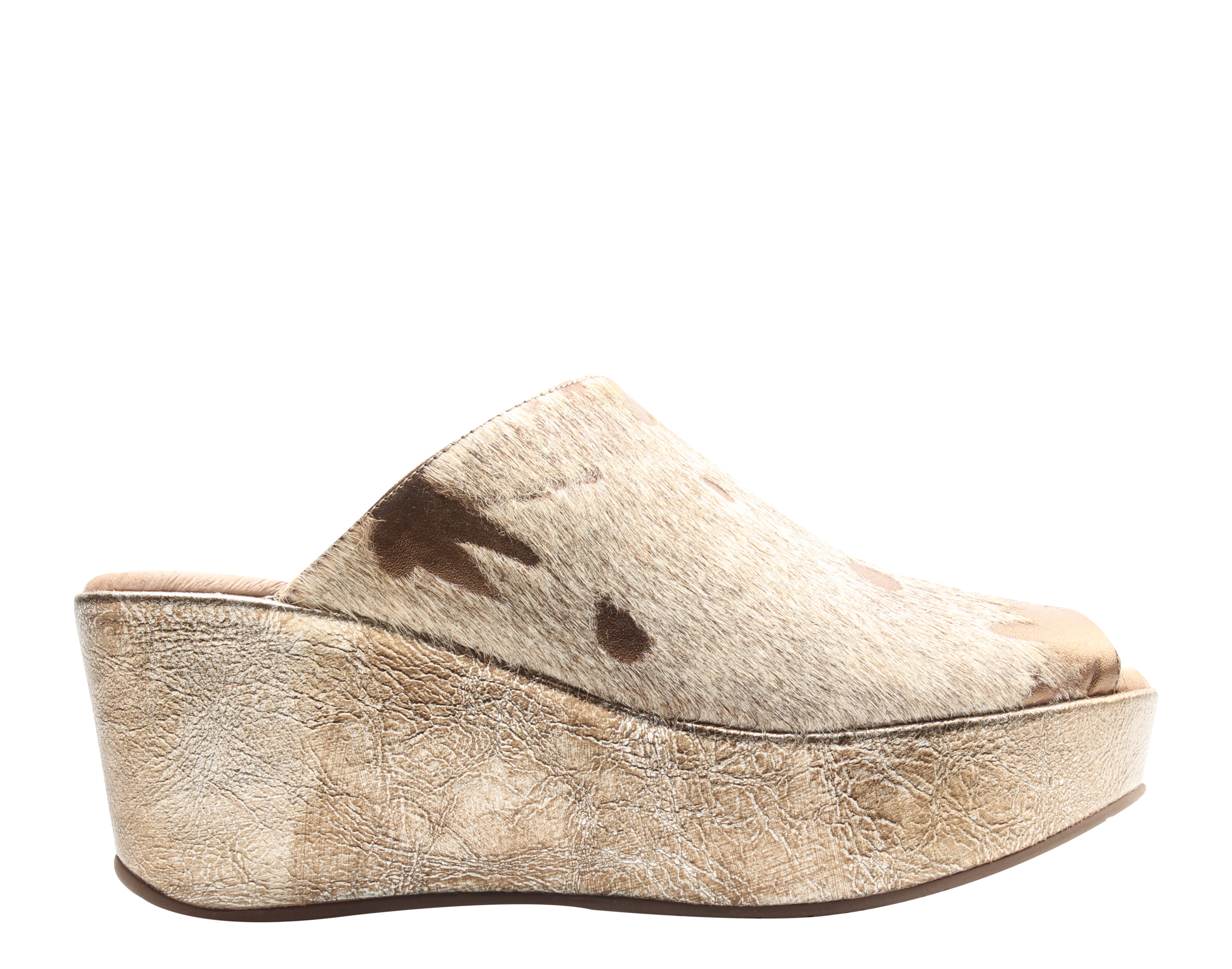 Chocolat Blu Yiona Pony Peep Toe Wedge Women's Sandal Size 9 - Walmart.com