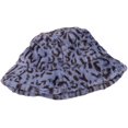 thumbnail image 1 of LinYooLi Trendy Winter Unisex Bucket Hats Leopard Warm Soft Fluffy Fisherman Hat Travel Outdoor, 1 of 5