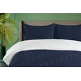 thumbnail image 4 of Ambesonne Abstract Duvet Cover Set, Green Bird Footprints Art, 2-Calking, Navy Blue and Teal, 4 of 6