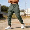 thumbnail image 5 of EaskTriop Men's Athletic Jogger Sweatpants with Multi-Pockets, Stretch Workout Running Pants, Breathable Quick Dry Outdoor Utility Trousers, 5 of 6