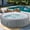Gray Rattan, variant on 82'' Inflatable Hot Tub, Portable Hot Tub for Home Spa, Outdoor Round Hot Tub W/130pcs Jets, 6 Person Inflatable Pool with Heating, 4 Filters, 2 Cup Holders
