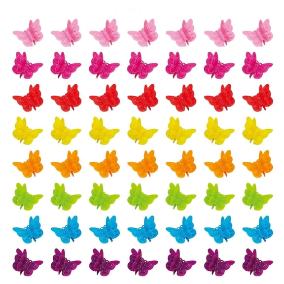50 Packs Assorted Color Butterfly Hair Clips,Beautiful Mini Butterfly Hair Clips Hair Accessories for Women and Girls