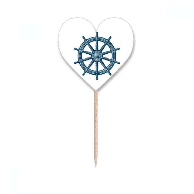 Exploration de Gouvernail Militaire Océan Armée Cure-Dent Drapeaux Coeur Lable Cupcake Pics