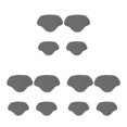 thumbnail image 2 of kurtrusly Semelles Ajustables pour Talons Hauts, Réparation de Talons Personnalisable, Gris 3Set, 2 of 6