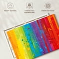 thumbnail image 6 of Elephant Stock Striped Rainbow Digital Abstract Wall Art - Horizontal Canvas Wall Art - Living Room Wall Decor - Advocacy Art Canvas - Orange And Turquoise Decor - 24" x 16", 6 of 8