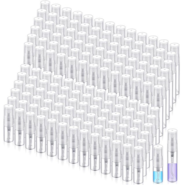Botellas de aerosol Zhehao, 200 unidades, vidrio transparente, perfume de 2 ml y 5 ml