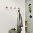 thumbnail image 2 of Luxe Grip No Drill Hook, Luxegrip™, No Drill Hooks for Bathroom, Suction Cup Hooks, Glass Shower Towel Hook, Gold Suction Cup Hooks for Hanging Up to 15 Lbs, for Shower, Bathroom, Kitchen (Mix*6), 2 of 5