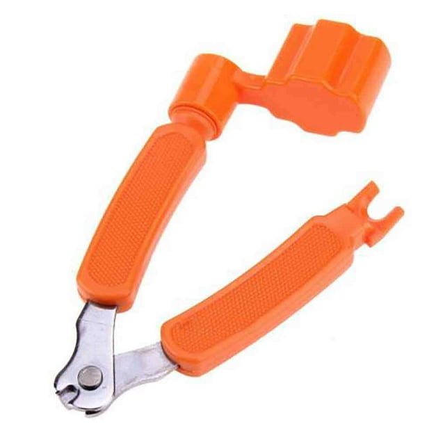 3 in 1 Multifunction Guitar String Winder string winder String Pin Puller String Guitar Tool Accessory, Orange