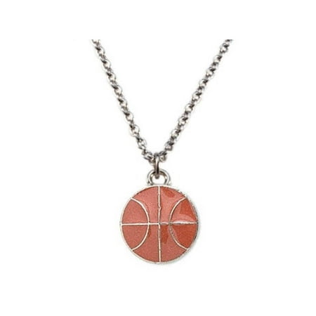 Basketball Necklace with Surgical Steel Chain