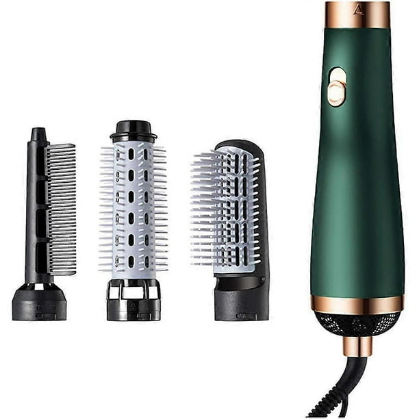750W Blower Brush 3 in 1 Hair Dryer Brush Portable Hair Dryer Volumizer Hot Air Brush Comb Straightener Curling Iron with 3 Comb Heads