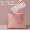 thumbnail image 3 of yeacher Pink 2.4G Wireless Keyboard and Mouse Set HK-09 with Retro Punk Keycaps, Numeric Keypad, and 10m Range for Laptops, Desktops, and All-in-One PCs, 3 of 6