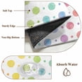 thumbnail image 6 of Colorful Polka Dot Area Rugs 3'x5', Washable Small Throw Rugs for Living Room Bedroom, Cartoon Watercolor Geometric Indoor Outdoor Rug Non-Slip Low Pile Carpet Runner Reversible Floor Mats, 6 of 8