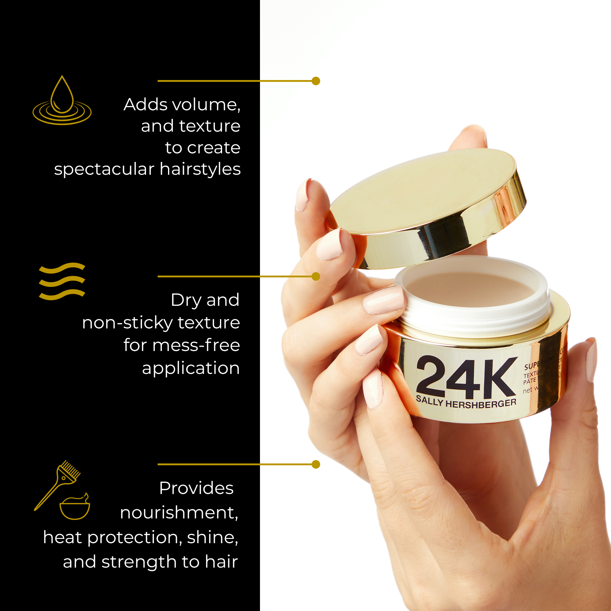 Sally Hershberger 24K Superiority Complex Texturizing Hair Paste, 1.7 oz - image 2 of 8