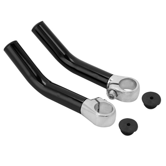 Black Bar End Extensions for Road Bicycles Aluminum Mountain Bike Handlebar Ends