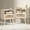 Grey, variant on LELELINKY 2pc Rattan Nightstand with Charging Station, Boho Bedside Table with Drawer and Open Shelf, Solid Wood Legs, Wood