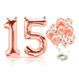 Rose Gold Quinceanera Decorations