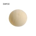 thumbnail image 1 of Mini adorno de hemisferio de madera sin terminar, media cuenta de madera para guirnalda, manualidades de bricolaje, decoración de juguete 50 Piezas Noticed HA000648-00, 1 of 6