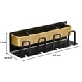 thumbnail image 2 of Wall Mounted Toothbrush Holders for Bathrooms for Restroom Organizer and Storage Accessories, Space Aluminum Material Gilded (4 Slots ), 2 of 5