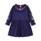 thumbnail image 1 of Odeerbi Niñas de Manga Larga Vestidos Bordados Florales Primavera Otoño Vestido de Algodón Niños Flor Imprimir Ruffle Dress, 1 of 4