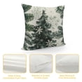 thumbnail image 4 of Qinduosi Christmas Trees White Throw Pillow Covers Inch Decorative Square Pillow Cases Winter Holiday Linen Cushion Covers Farmhouse Home Decor For Sofa Couch Bedroom Outdoor Set of, 4 of 5