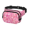 thumbnail image 2 of Fuzoiu Love Print Unisex Square Double Layer Waist Bag,Crossbody Fanny Pack Travel Workout Accessory, 2 of 9