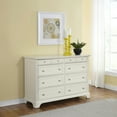 thumbnail image 3 of Homestyles Naples Off White Wood Dresser with Felt Lined Top Drawers, 3 of 9