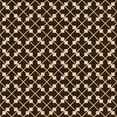 thumbnail image 1 of Ahgly Company Machine Washable Indoor Square Transitional Black Brown Area Rugs, 6' Square, 1 of 7
