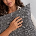thumbnail image 6 of PryvnHome Chenille Throw Pillow Covers, Soft Slub Textured Decorative Cushion Case for Couch Bed Sofa Living Room, 45x45cm, 6 of 7
