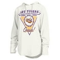 thumbnail image 2 of Women's Pressbox White LSU Tigers San Bruno Hoodie Long Sleeve T-Shirt, 2 of 3