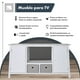 thumbnail image 2 of Mueble Para TV De Madera Big Room Comoda Cajonera Tela Repisas Hogar Blanco, 2 of 3