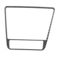 thumbnail image 1 of Central Control Storage Box Panel Trim Real Carbon Fiber Frame Cover Car Interior Decor, 1 of 5