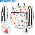 thumbnail image 2 of FORMRS Zipper Binder with Shoulder Strap 2-inch Ring 500 Sheet Capacity File Bag, Retro Shapes, 2 of 5