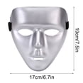 Full Face Masquerade Mask, Women Men Mardi Gras Metallic Shiny Mask for ...