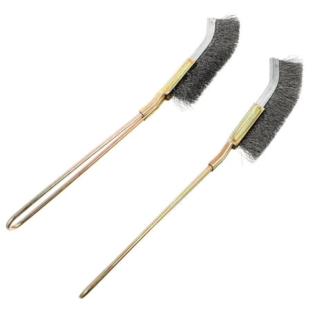 

2Pcs Copper Long Handle Bird Cleaning Brushes Pet Supplies Cage Accessories
