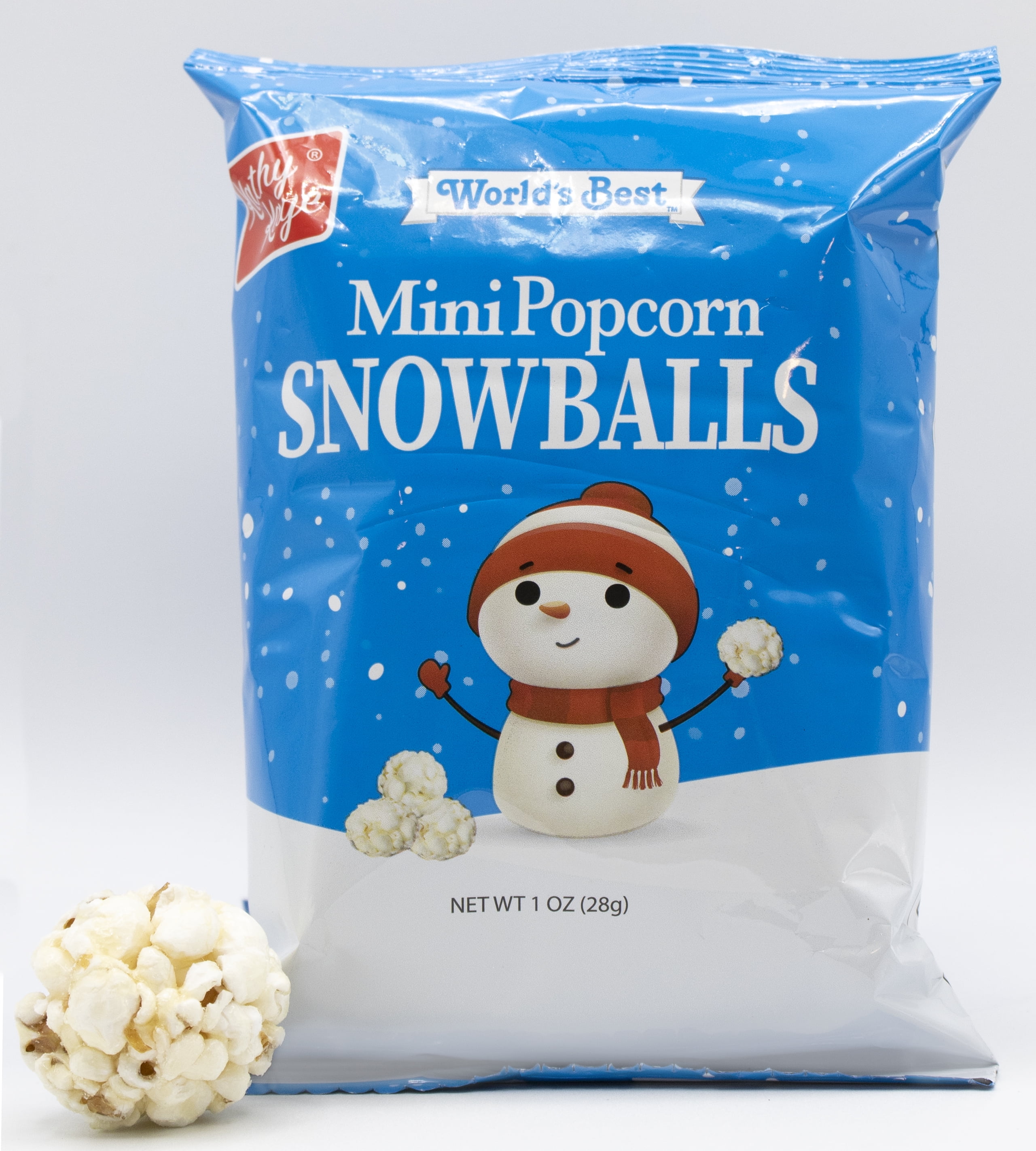 Kathy Kaye's Holiday 1 oz. Sweet and Salty Snowball Mini Popcorn Balls