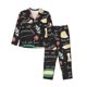 thumbnail image 1 of Fotbe Vegetable Quiche Conjunto de Pijama de Manga Larga para Mujer con Estampado, Ropa de Dormir de 2 Piezas, Conjunto de Casa Suave y Cómodo con Bolsillos-X-Large, 1 of 7