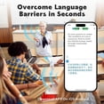 thumbnail image 4 of AI Translation Earbuds Real Time, Wireless Bluetooth Translator Device with 128+ Languages & LCD Touchscreen, Offline Mode for Travel & Business, 4 of 8